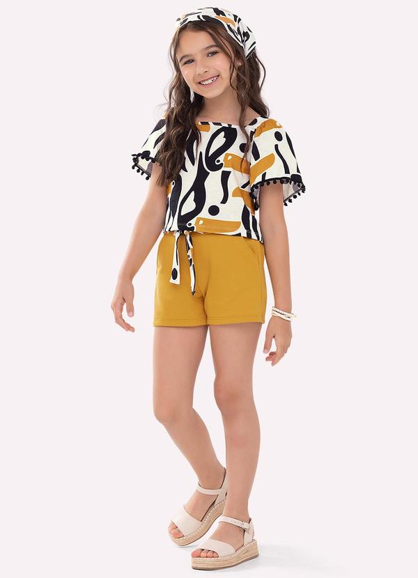 Conjunto Infantil Menina Tucanos Branco