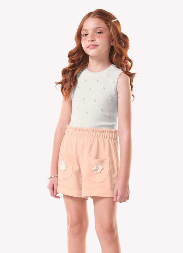 Conjunto Infantil Regata com Shorts Bege