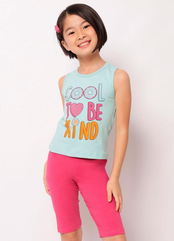 Conjunto Infantil Regata Curto Estampa Verde