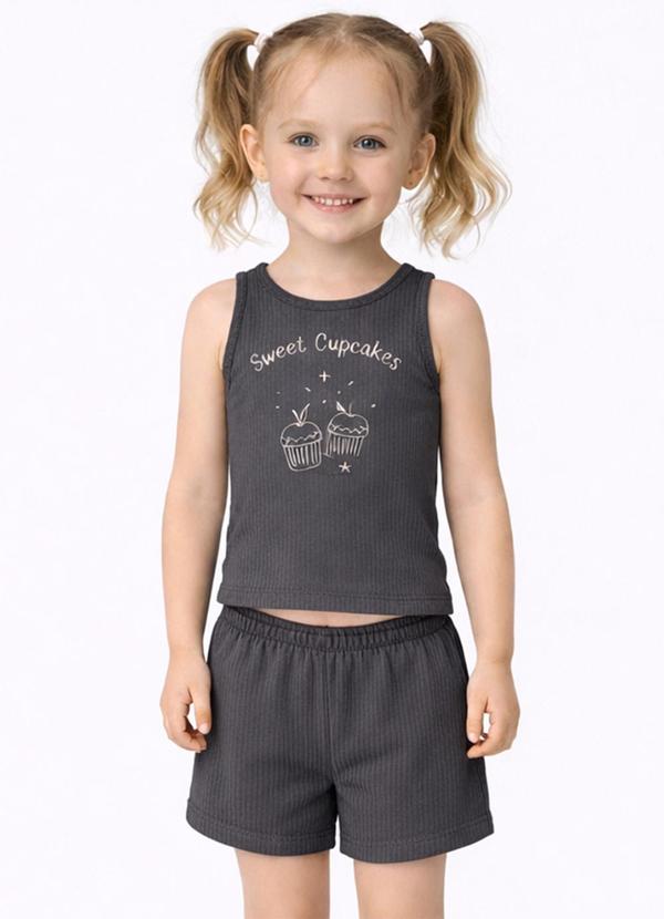 Conjunto Infantil Regata e Short Preto