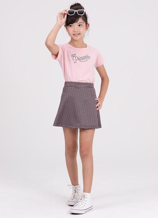 Vista 2 Conjunto Infantil Shine Crown Rosa VIDA COSTEIRA VIDA COSTEIRA