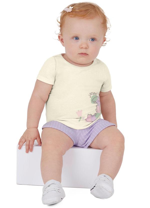 Vista 2 Conjunto Jacaré em Moletinho Off White Malwee Kids Malwee Kids
