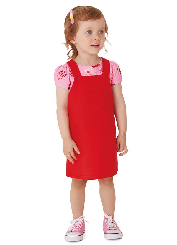 Conjunto Joaninhas com Moletom Vermelho