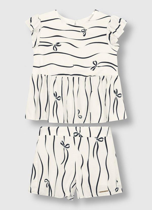 Conjunto Laços em Viscose Branco