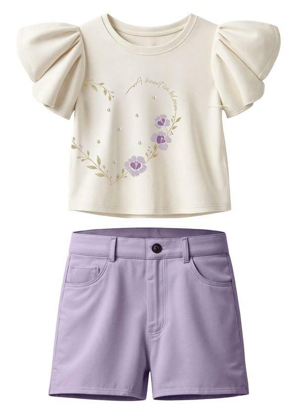 Conjunto Let Your Heart Stay Open Off White