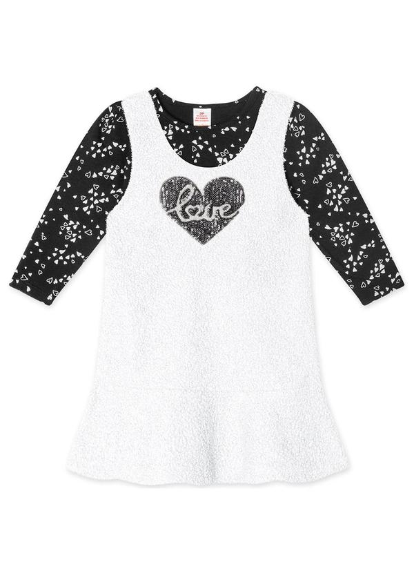 Vista 2 Conjunto Longo com Salopete Infantil Preto Marisol Marisol
