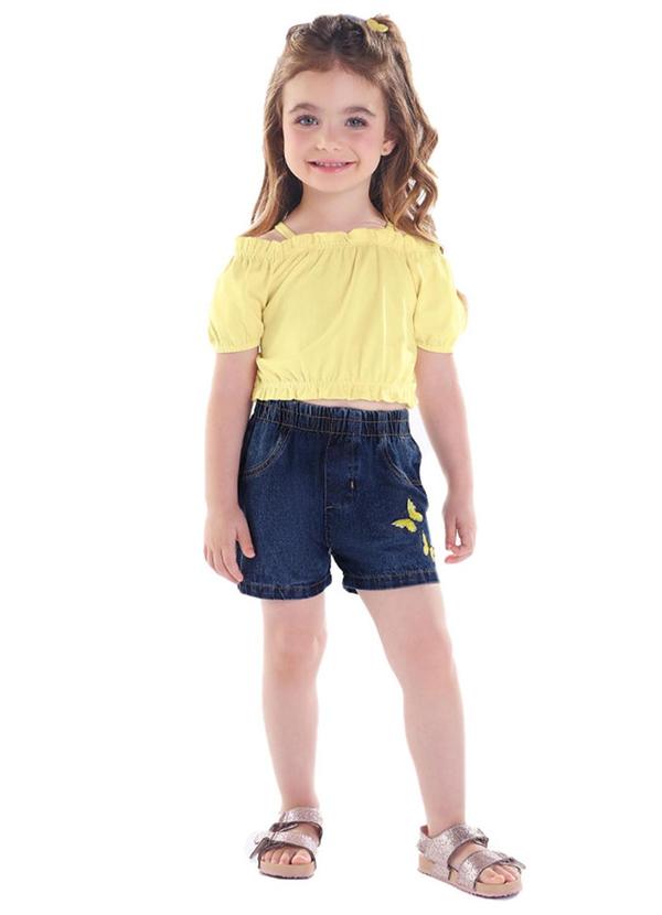 Conjunto Malha Amarelo