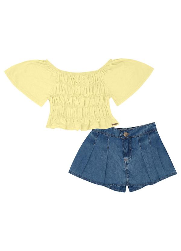 Conjunto Malha Amarelo