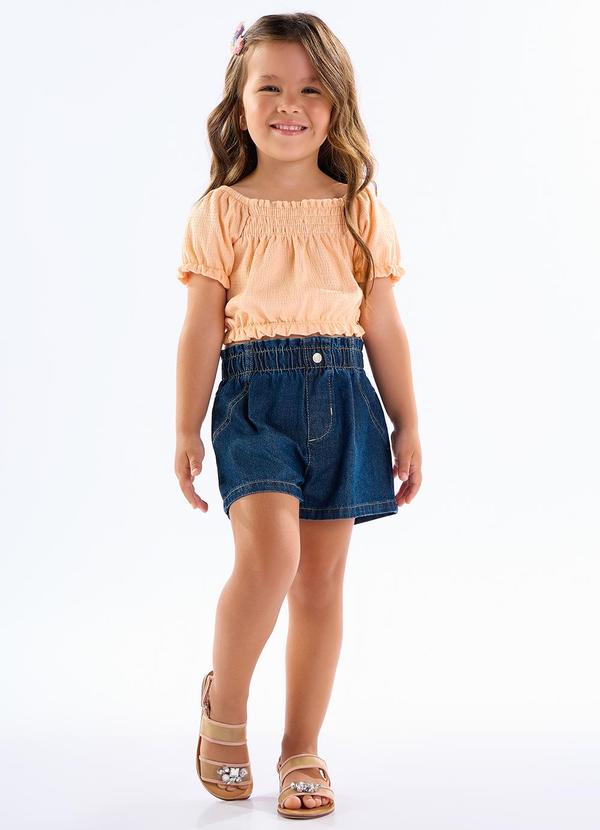 Conjunto Malha Anarruga Laranja