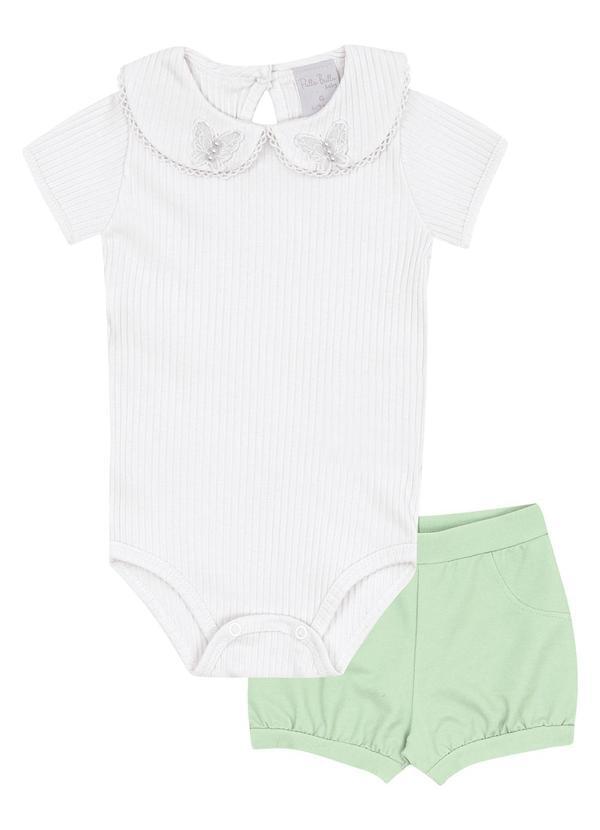 Conjunto Malha Canelada Branco