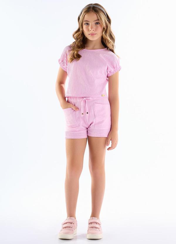 Conjunto Malha Corrente Rosa