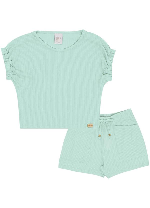Conjunto Malha Corrente Verde