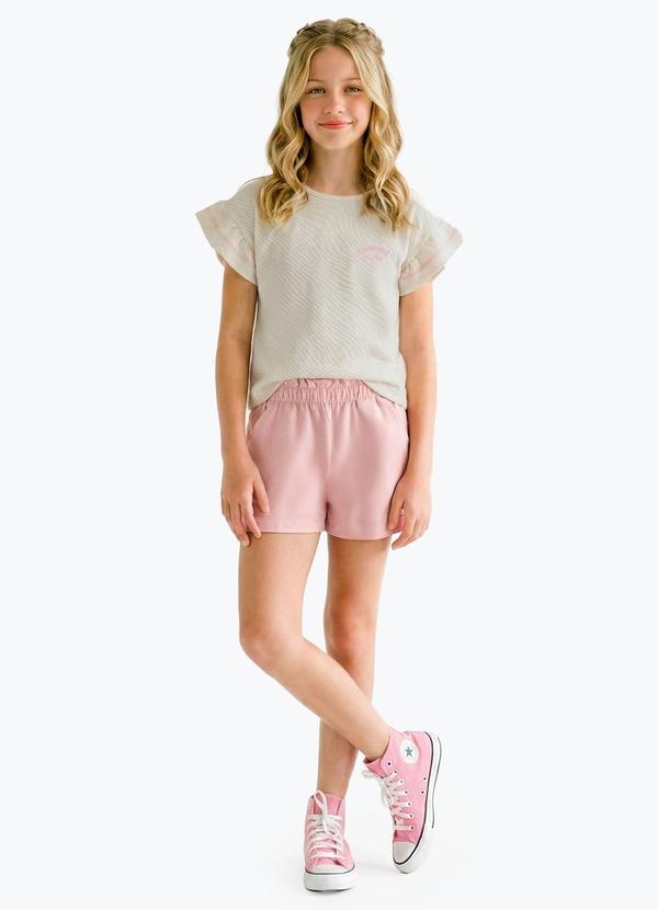 Conjunto Malha Favo Bege