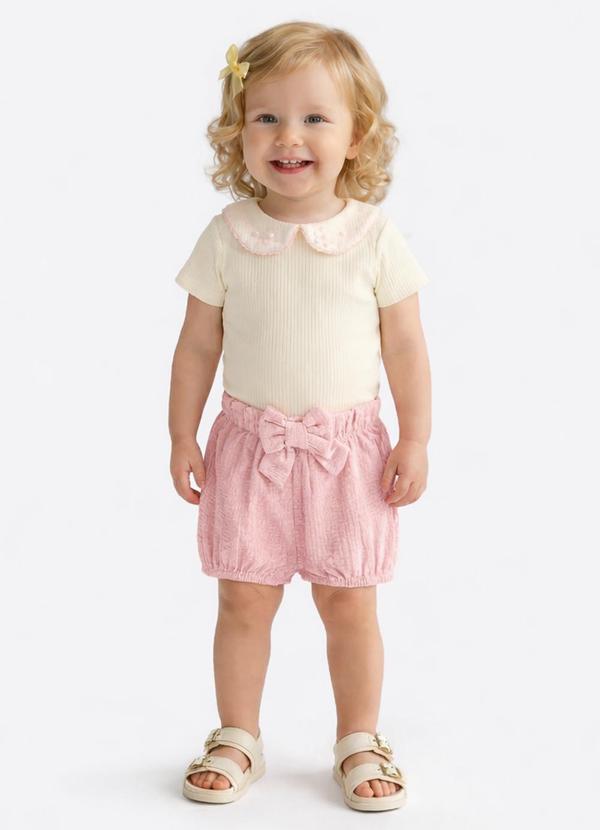 Conjunto Malha Trabalhada Bege