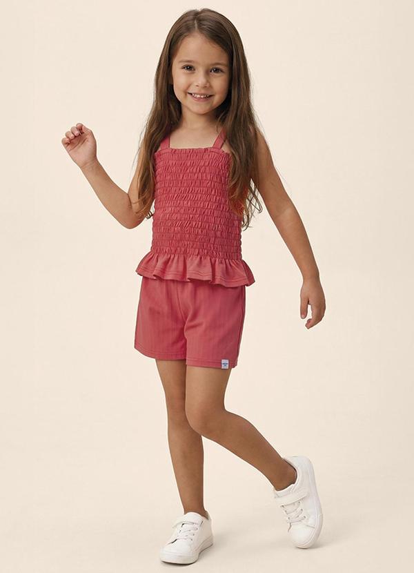 Conjunto Malha Trabalhada Rosa