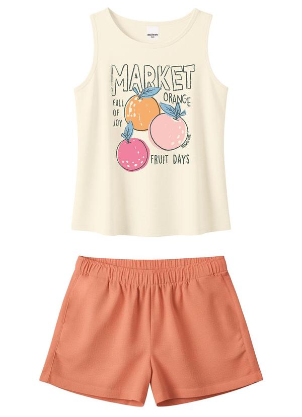 Conjunto Market com Glitter Off White