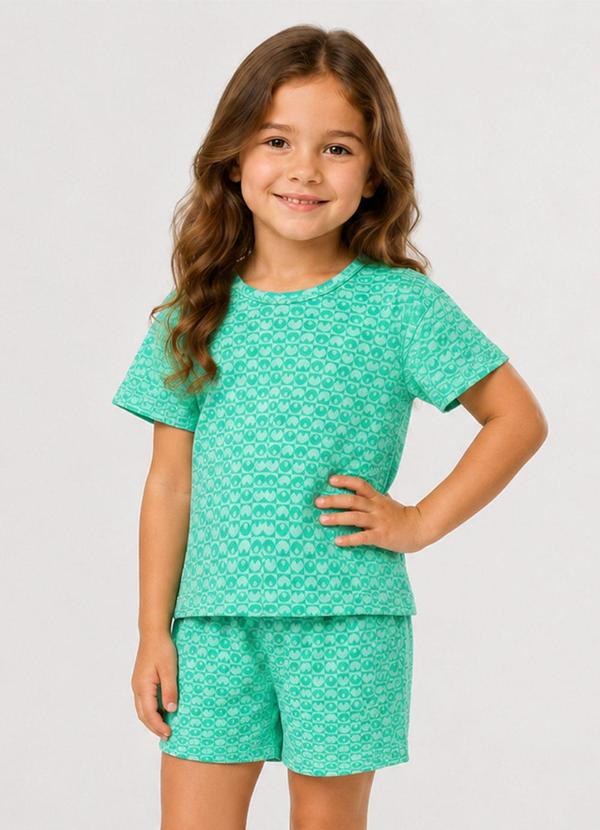 Conjunto Masculino Infantil Blusa com Verde