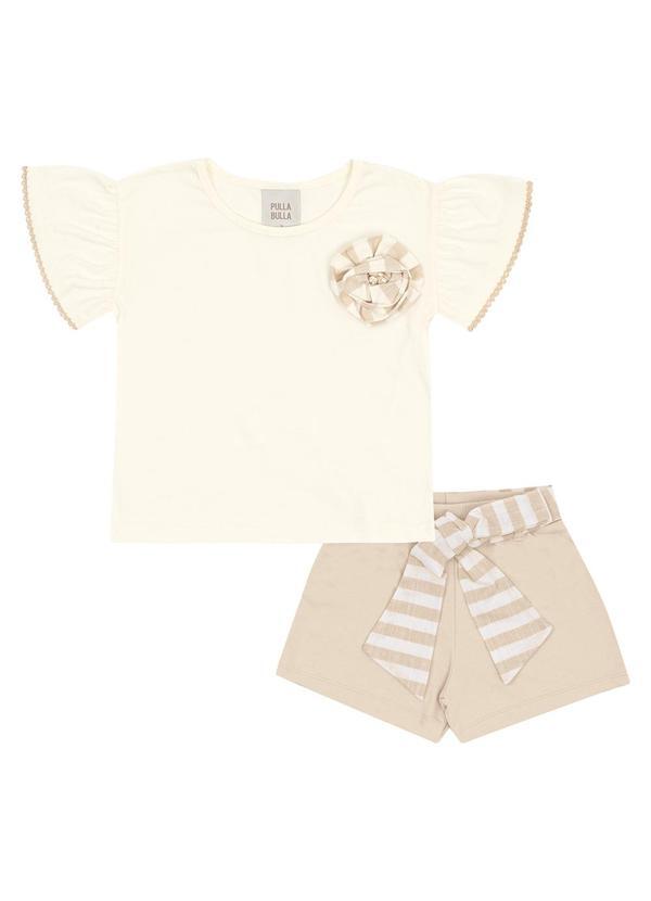 Conjunto Meia Malha Bege