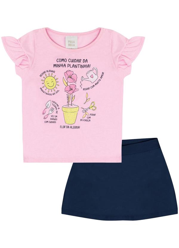 Conjunto Meia Malha Rosa