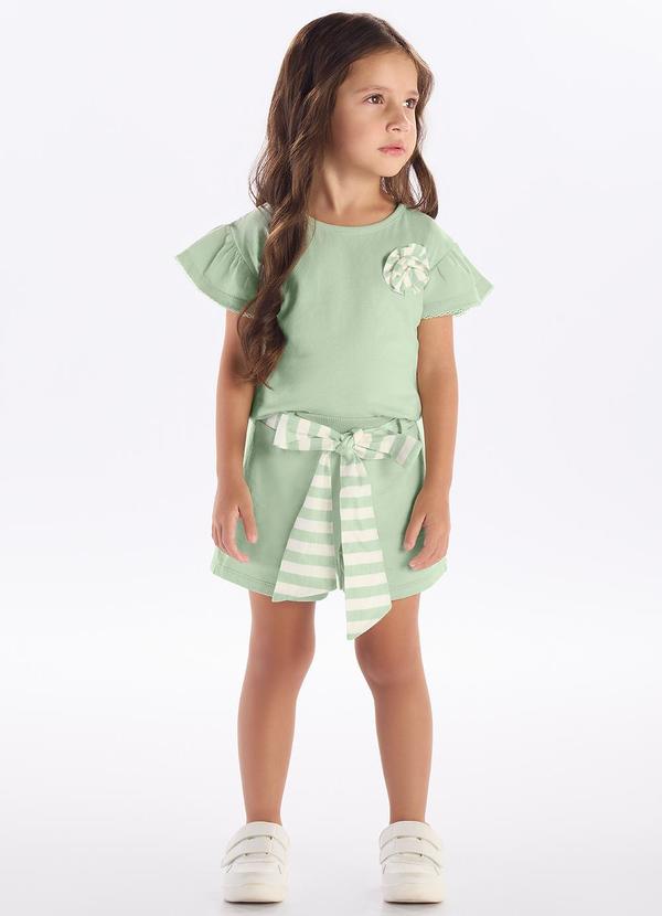 Conjunto Meia Malha Verde