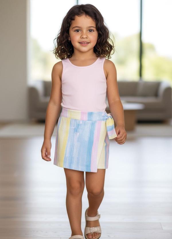 Conjunto Menina em Malha Rosa
