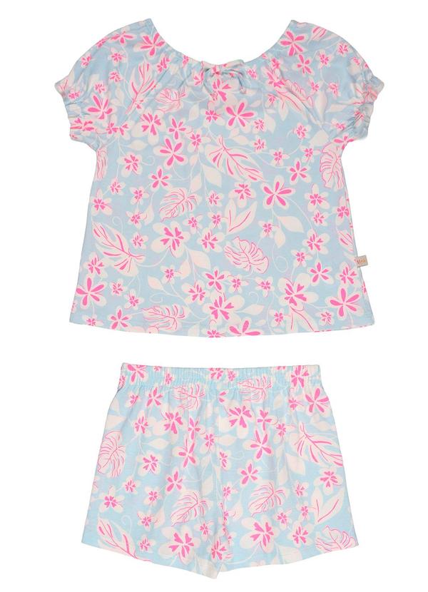 Vista 2 Conjunto Menina Ombro a OmbroFloral Tink Bink Tink Bink
