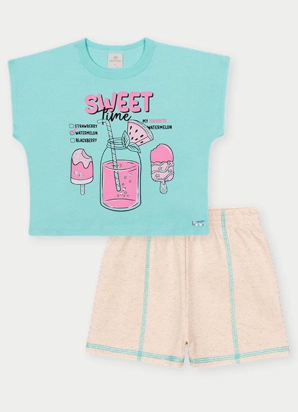 Conjunto Menina Sweet Verde