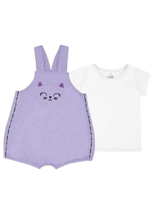 Conjunto Moletinho Menina Roxo