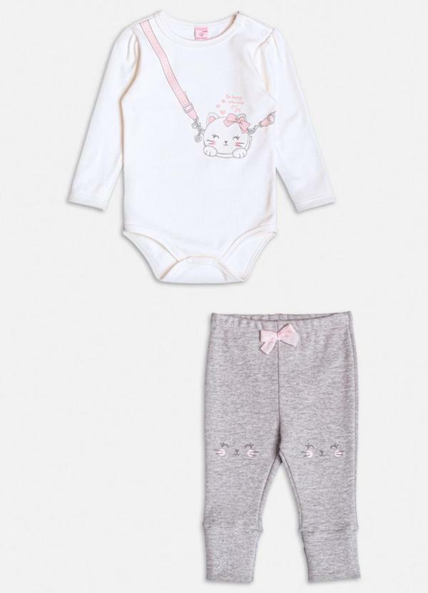 Conjunto Off White de Gatinha Branco
