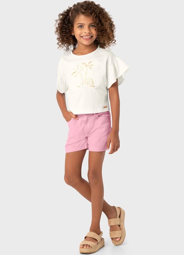 Vista 2 Conjunto Off White Palmeiras Comfort Menina Carinhoso Carinhoso