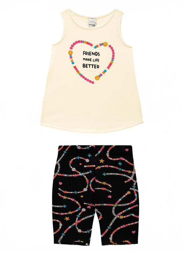 Vista 2 Conjunto Pulseira da Amizade Off White Malwee Kids Malwee Kids