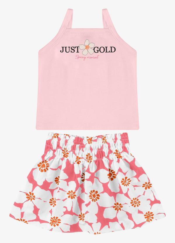 Conjunto Regata com Saia Rosa