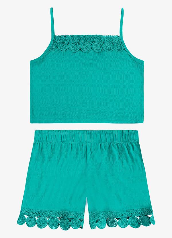 Conjunto Regata com Shorts Infantil Verde