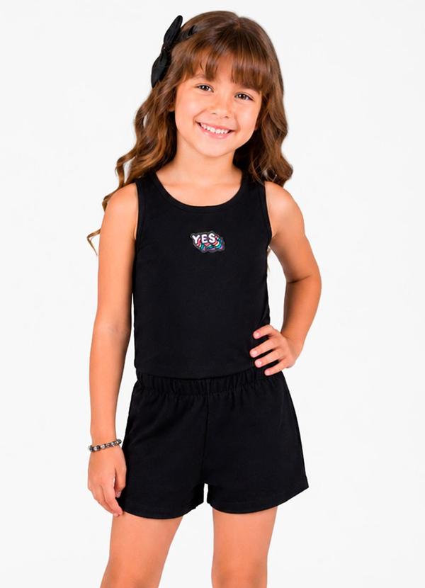 Conjunto Regata com Shorts Preto