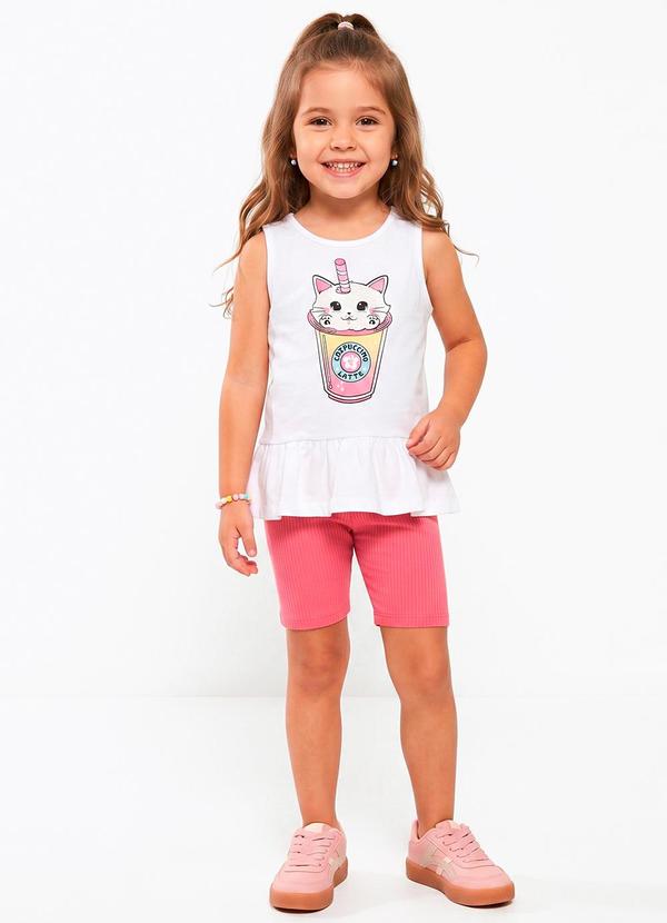 Conjunto Regata com Silk e Ciclista Branco