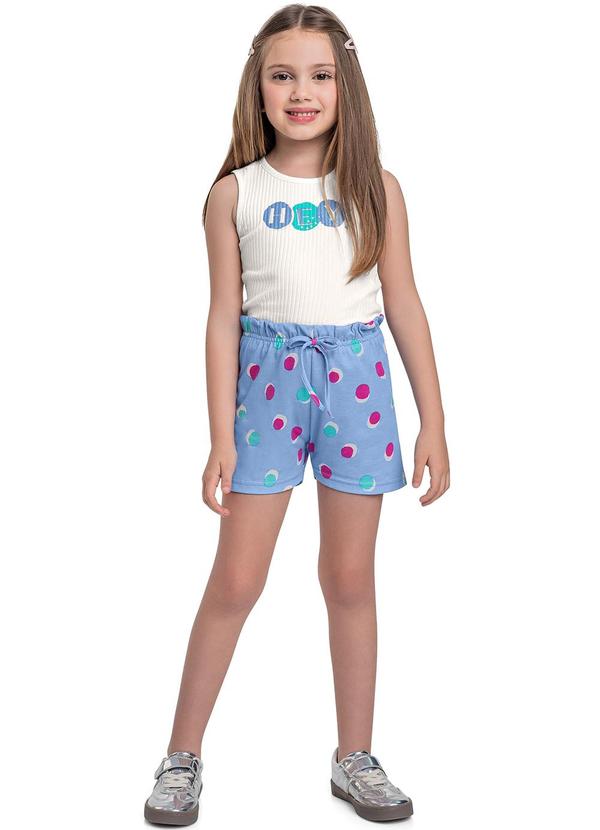 Vista 2 Conjunto Regata Cropped e Short Bege Bee Loop Bee Loop