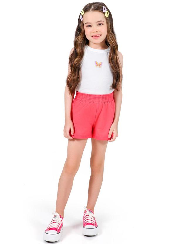 Vista 2 Conjunto Regata e Short Rosa Tink Bink Tink Bink