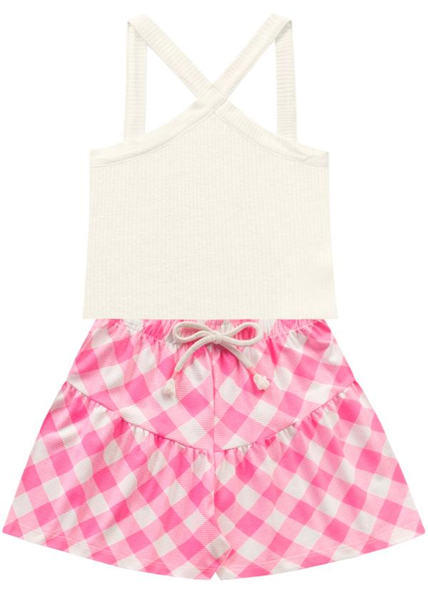 Conjunto Regata e Short Rosa