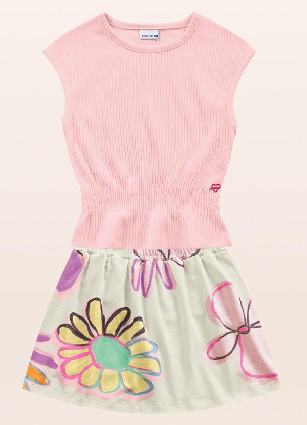 Vista 2 Conjunto Regata/Rosa Fakini Kids Fakini Kids