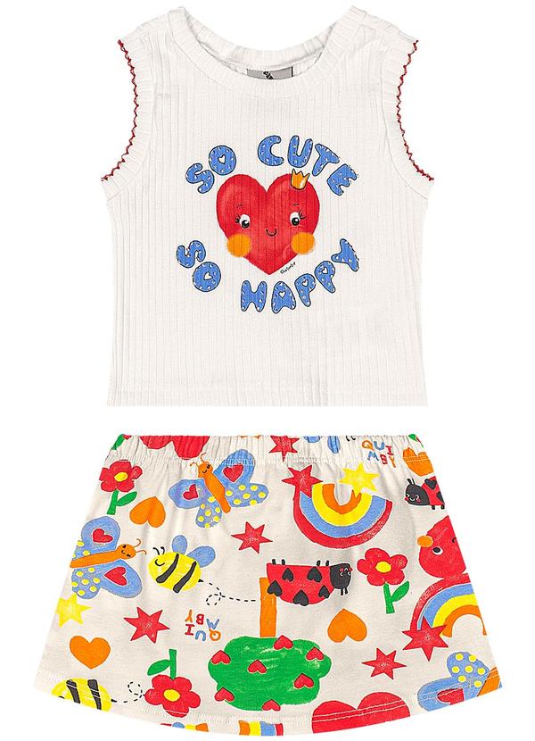 Conjunto Regata Short-Saia Branco