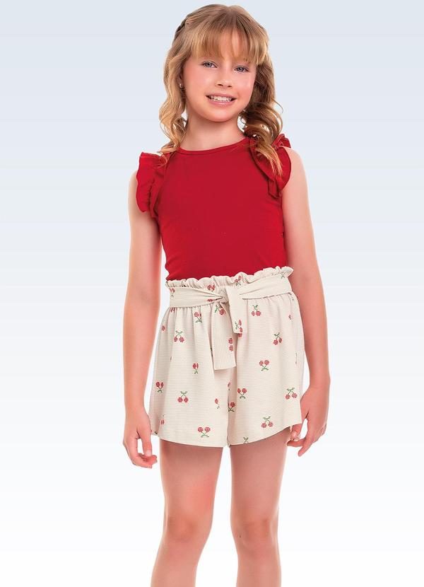 Conjunto Regata/Shorts Vermelho