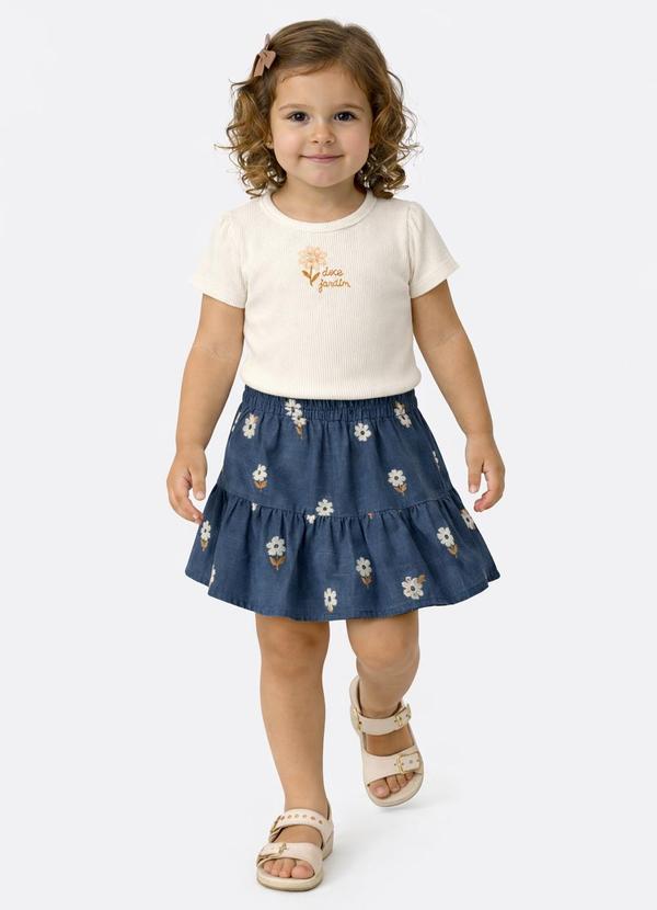 Conjunto Ribana com Elastano Leve Bege