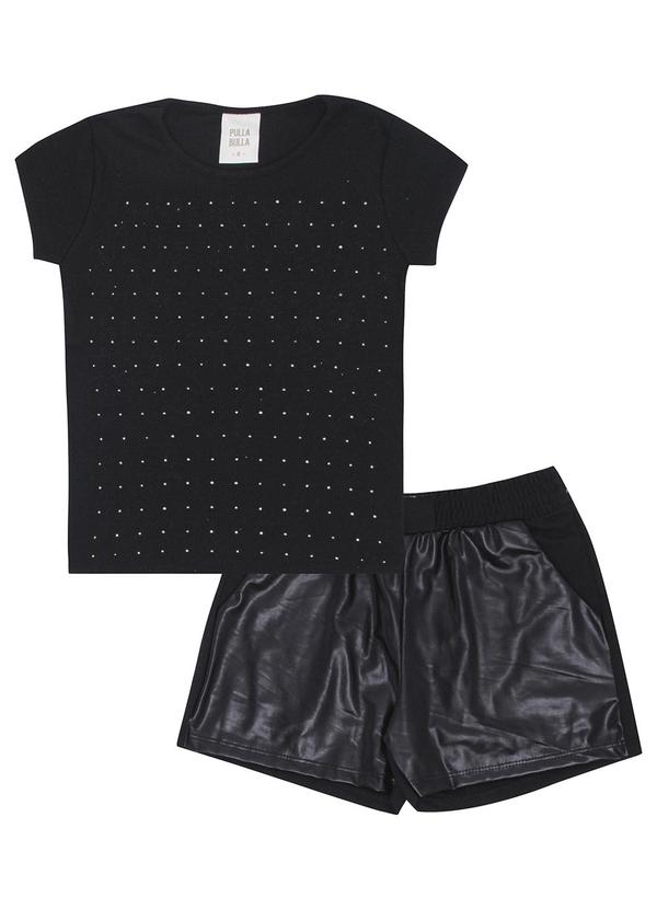 Conjunto Ribana com Elastano Leve Preto