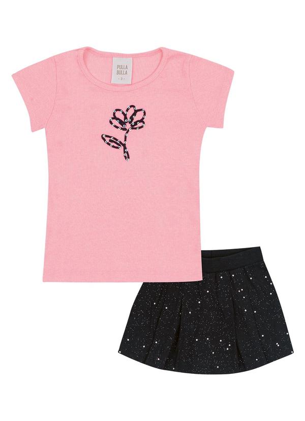 Conjunto Ribana com Elastano Leve Rosa