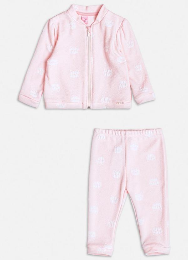 Conjunto Rosa de Ursinho Rosa