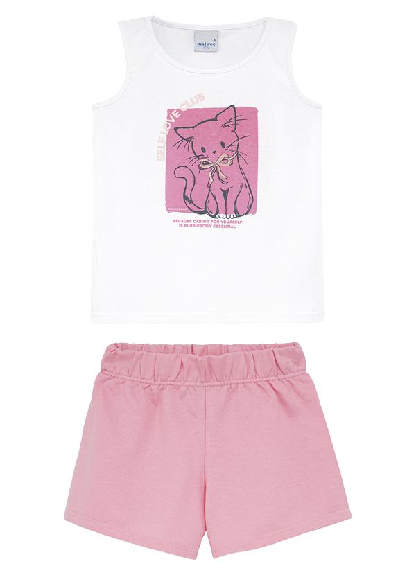 Conjunto Selflove Club em Moletinho Branco