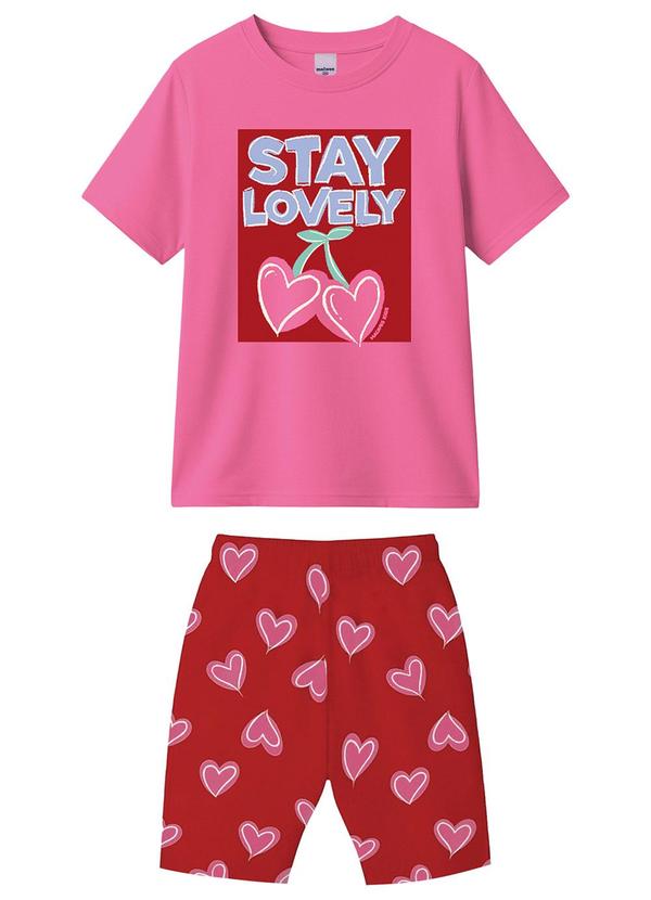 Conjunto Stay Lovely Rosa Escuro