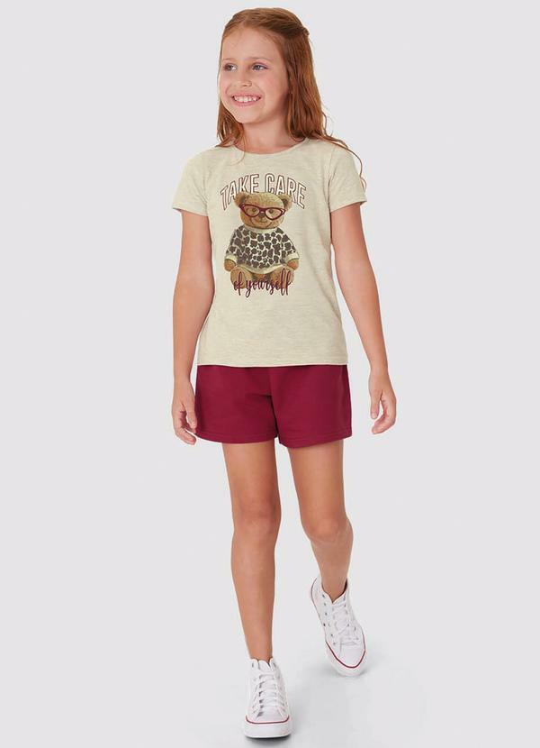 Conjunto Take Care com Ursinho Bege