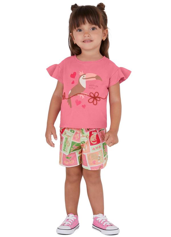 Conjunto Tucano com Glitter Rosê