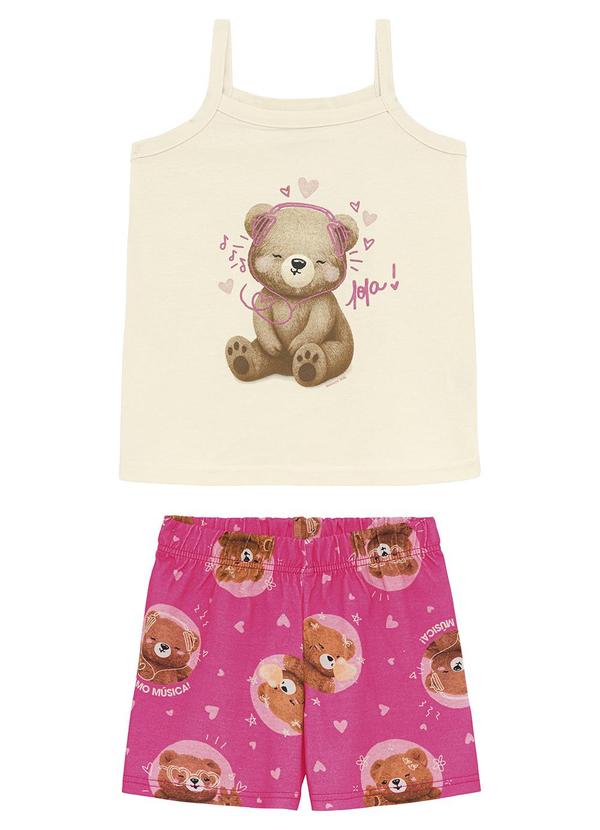 Conjunto Ursinhos com Glitter Bege